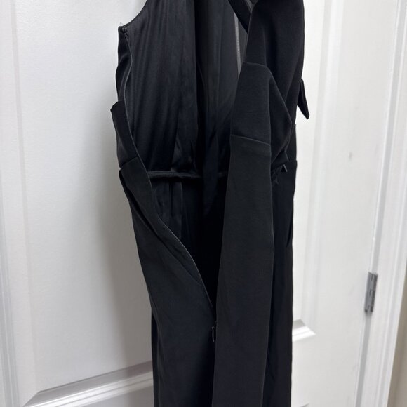 New DONNA KARAN NEW YORK Womens Size 14 Black Wide Leg Halter Jumpsuit Cocktail - Picture 11 of 15